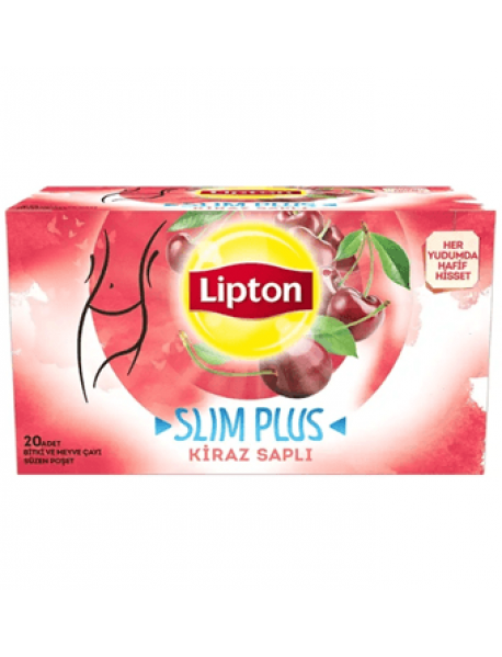Lipton Slim Plus Kiraz Saplı Bardak Poşet Çay 20'li