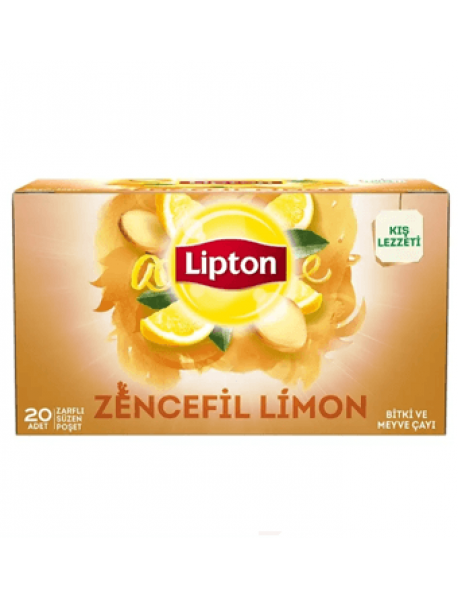 Lipton Zencefilli Limon Bardak Poşet Çay 20'li