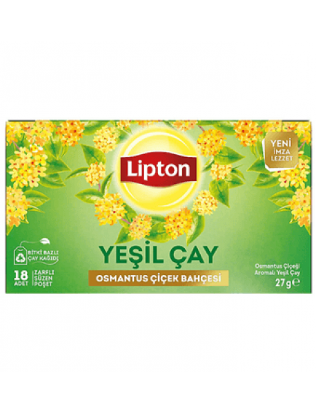 Lipton Osmanthus Çiçek Bahçesi Yeşil Çay 18'li
