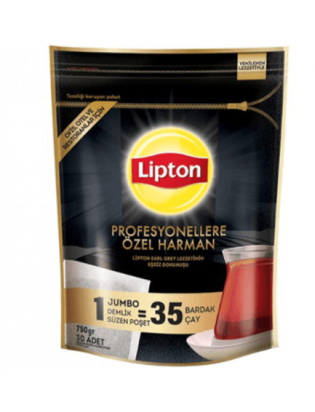 Lipton Profesyonellere Özel Harman Jumbo Demlik Poşet Çay Bergamot Aromalı