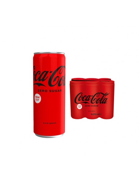 Coca-Cola Zero Sugar 6x250 ml Kutu